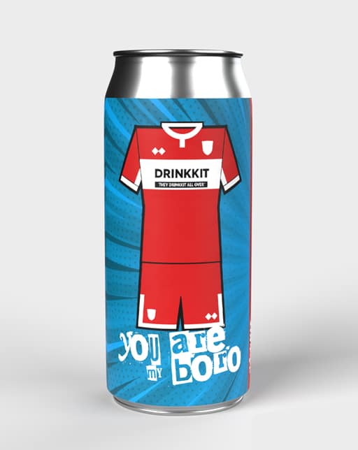 Middlesbrough Home Kit Inspired Beer 6x440ml can pack