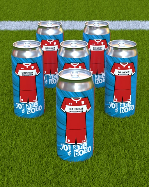 Middlesbrough Home Kit Inspired Beer 6x440ml can pack